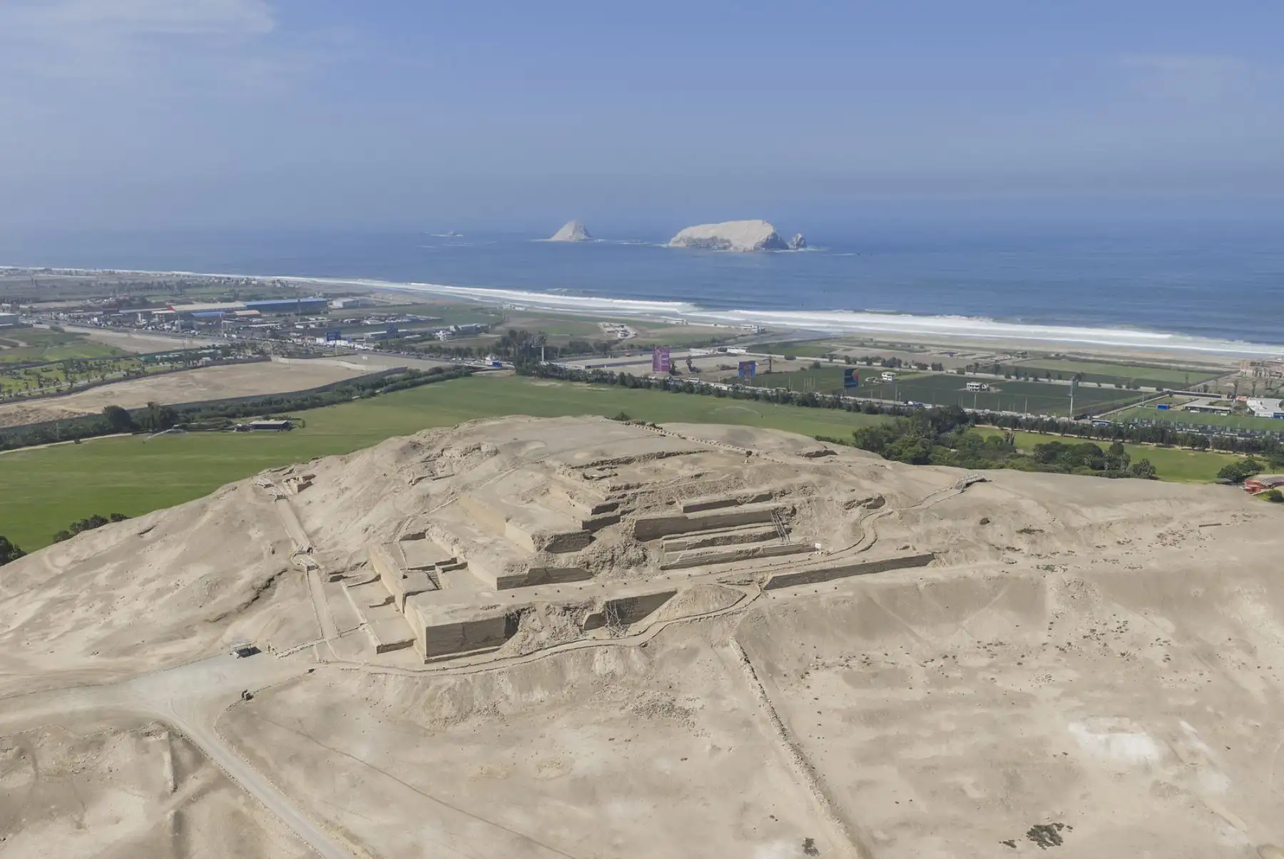 Vista general del Santuario Arqueológico de Pachacámac, espacio que se proyecta como uno de los destinos más visitados durante Semana Santa. Fotos: ANDINA/Difusión.