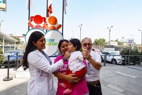 Realizan por primera vez una cirugía laparoscópica compleja exitosa en una paciente de apenas un mes de vida. (Foto: ANDINA/ Difusión)