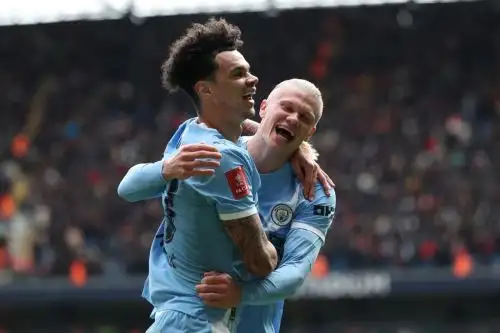 Herling Haaland anotó tres goles en la victoria ante el Liberpool