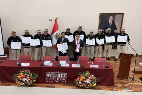 Congreso de la República otorgó condecoración al comando Yanapaqui del Serenazgo de Los Olivos. Foto: ANDINA/Difusión
