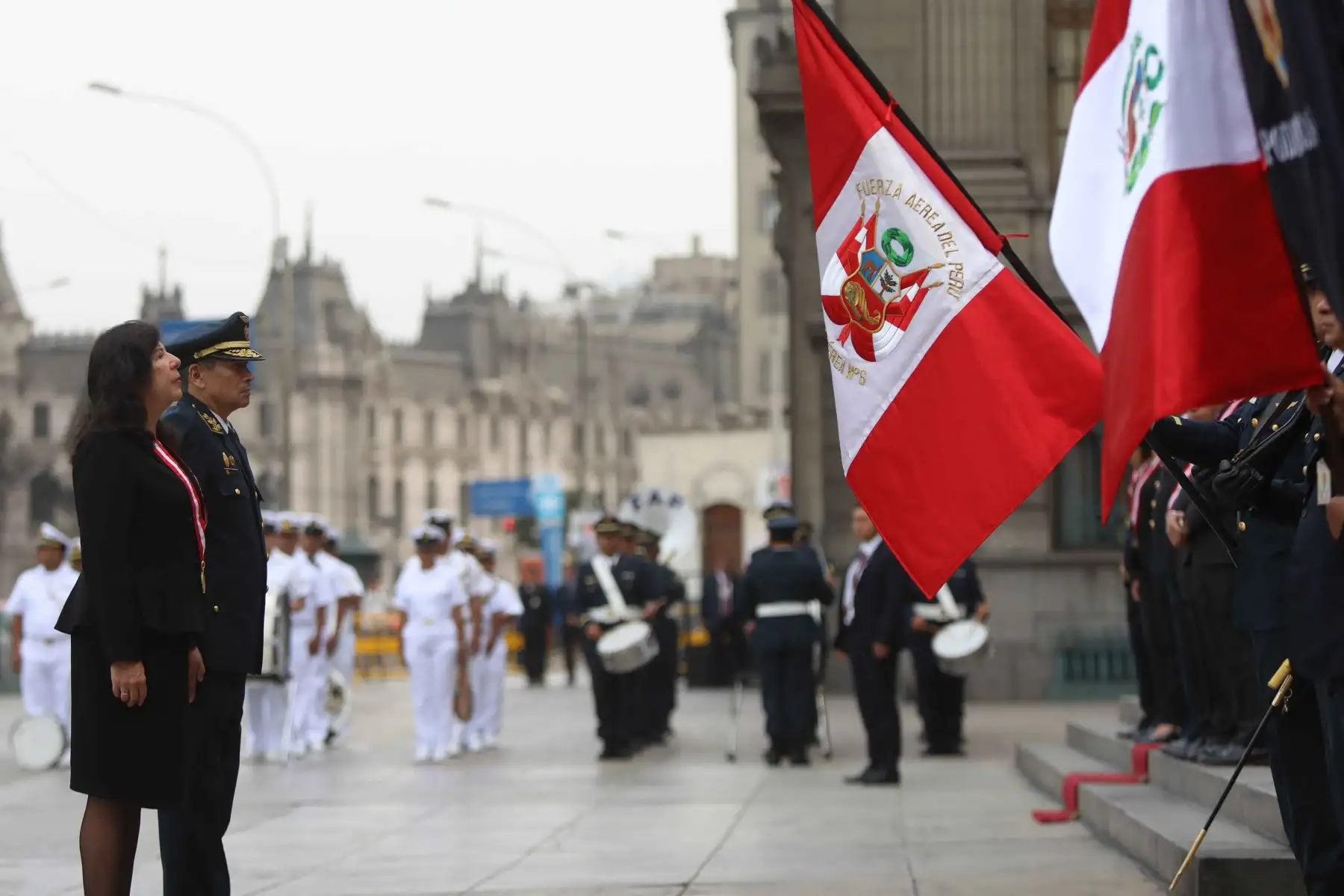 PJ rinde homenaje a héroe José Abelardo Quiñones con izamiento del Pabellón Nacional