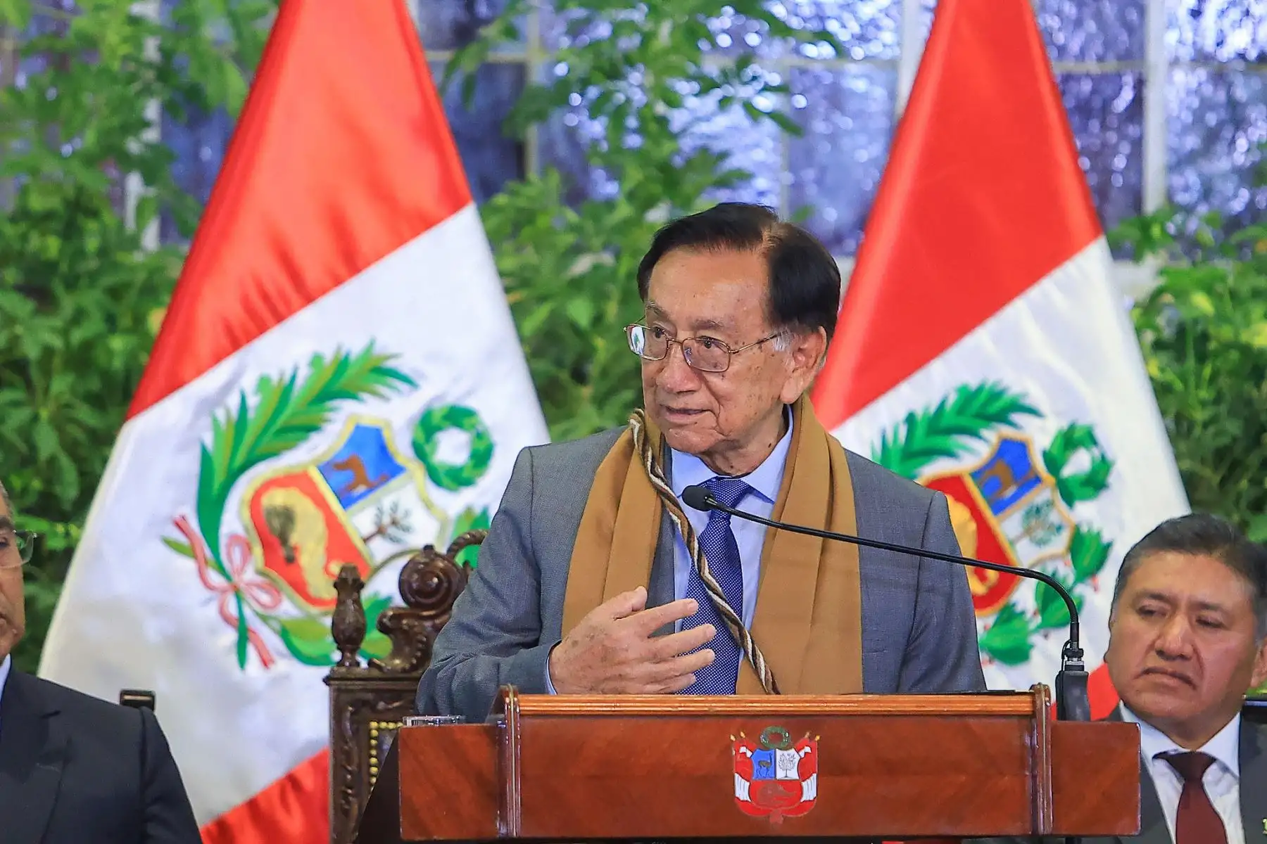 Presidente José María Balcázar recibió al alcalde provincial de Carabaya y a los alcaldes distritales de Ayapata, Corani y Crucero, de la región Puno. Foto: ANDINA/Prensa Presidencia