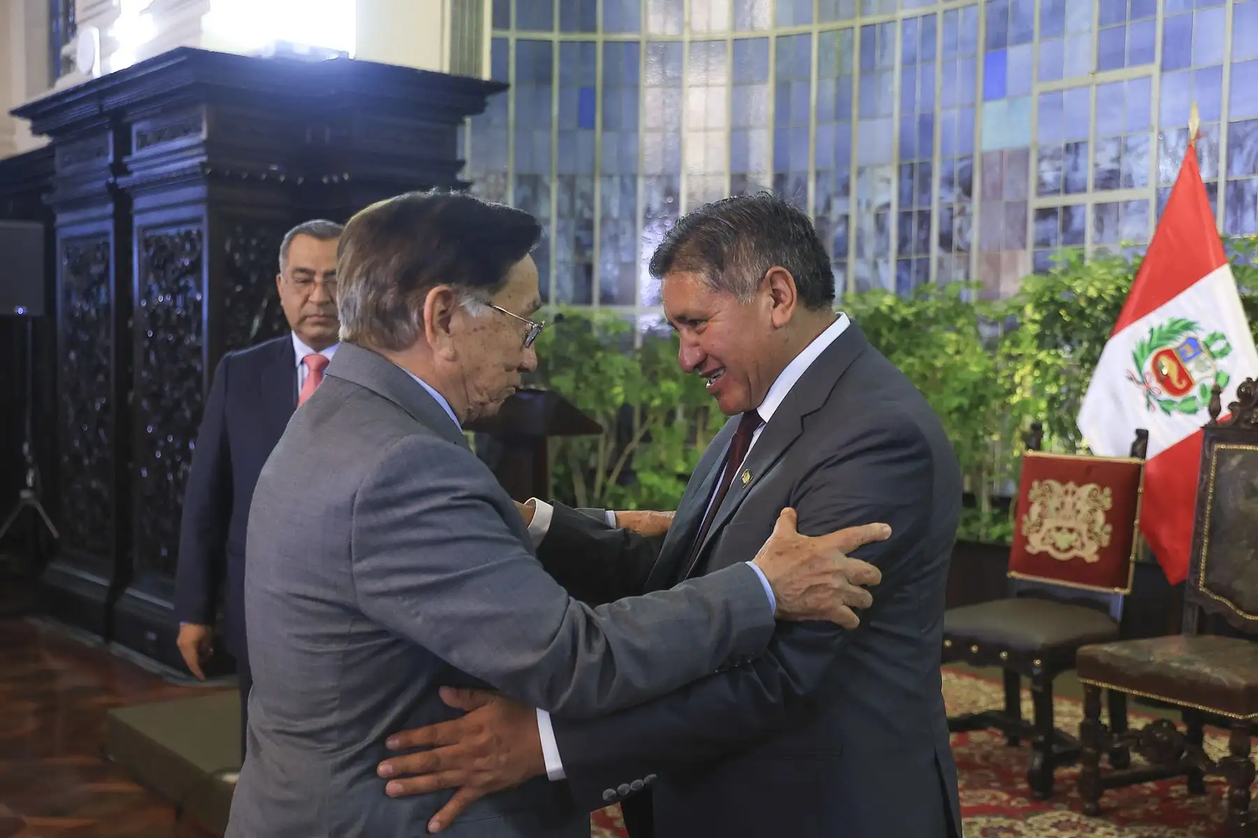 Presidente José María Balcázar recibió al alcalde provincial de Carabaya y a los alcaldes distritales de Ayapata, Corani y Crucero, de la región Puno. Foto: ANDINA/Prensa Presidencia