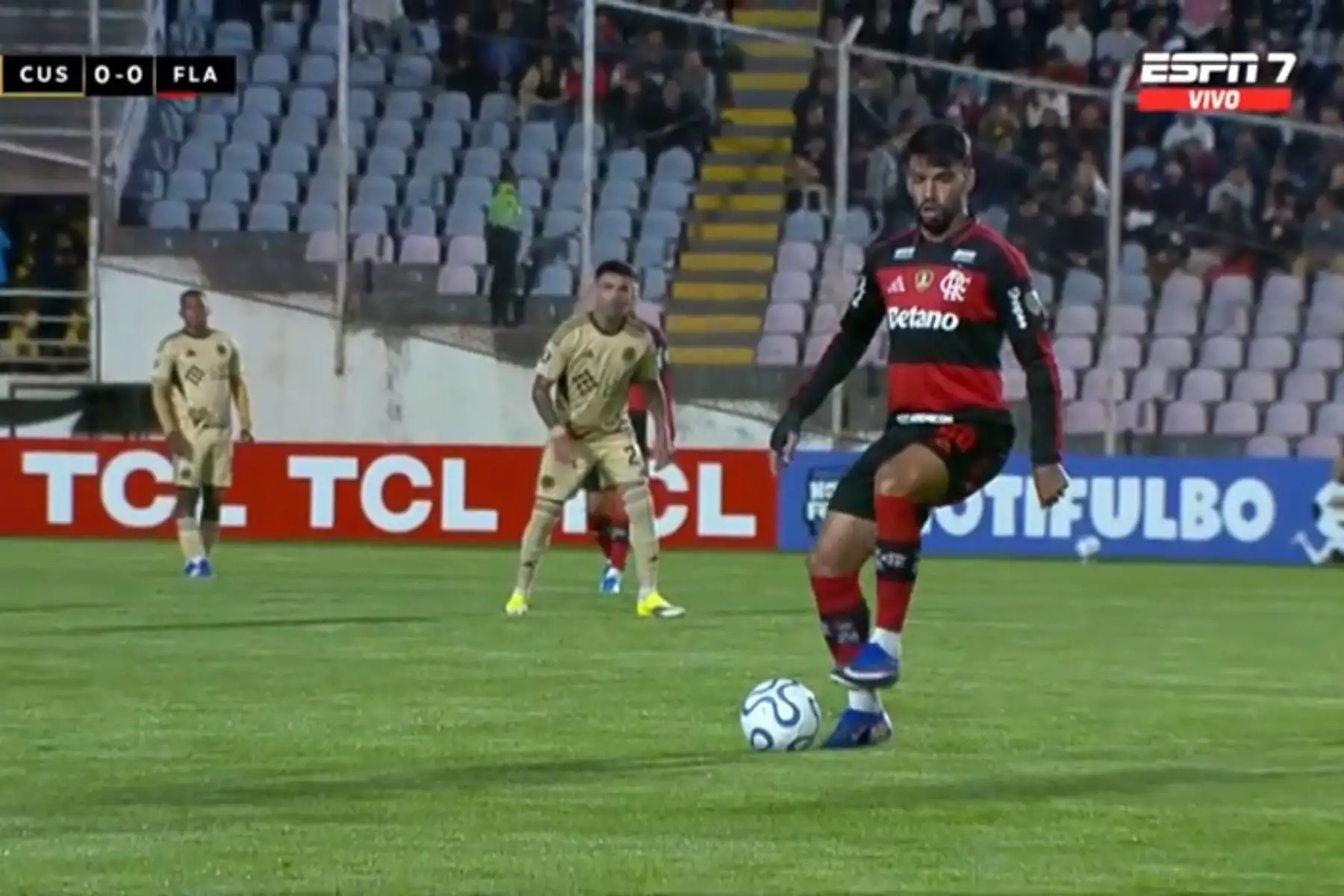 Copa Libertadores: Cusco FC empata 0-0 con Flamengo de Brasil en el primer tiempo
