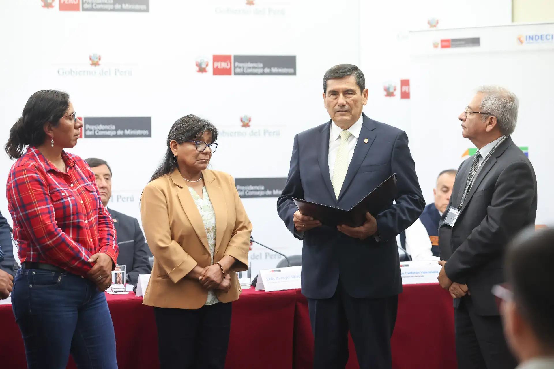 Autoridades locales recibieron el financiamiento del FONDES para ejecutar obras de prevención y mitigación de desastres. Fotos: ANDINA/Melina Mejía.