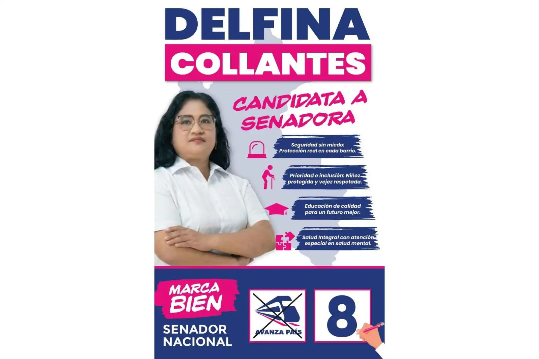 Elecciones 2026: Delfina Collantes propuso políticas públicas para mejorar mercado laboral