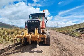 Trabajos de Provías Nacional para recuperar la transitabilidad de la ruta Los Libertadores (Ica, Huancavelica, Ayacucho). Foto: MTC/Difusión.