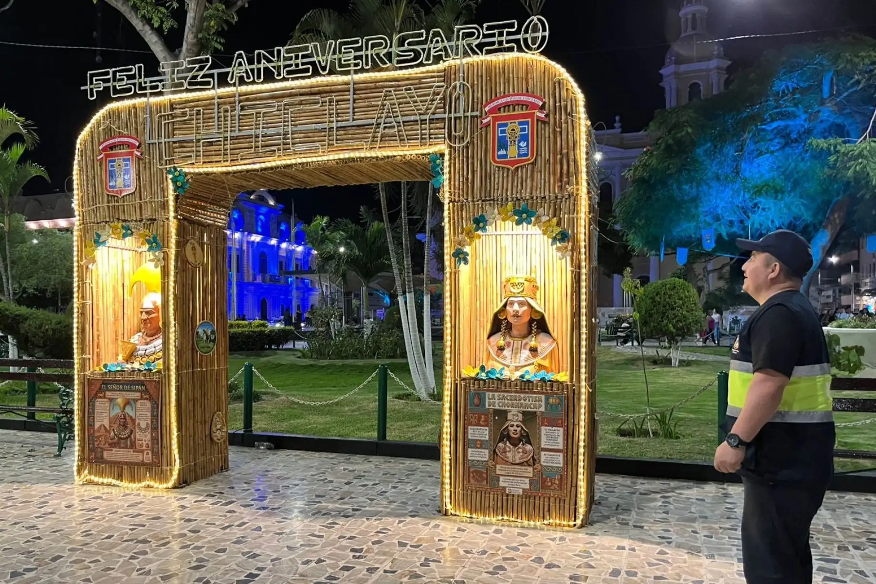 Chiclayo celebra su 191.° aniversario de creación política con mural cultural