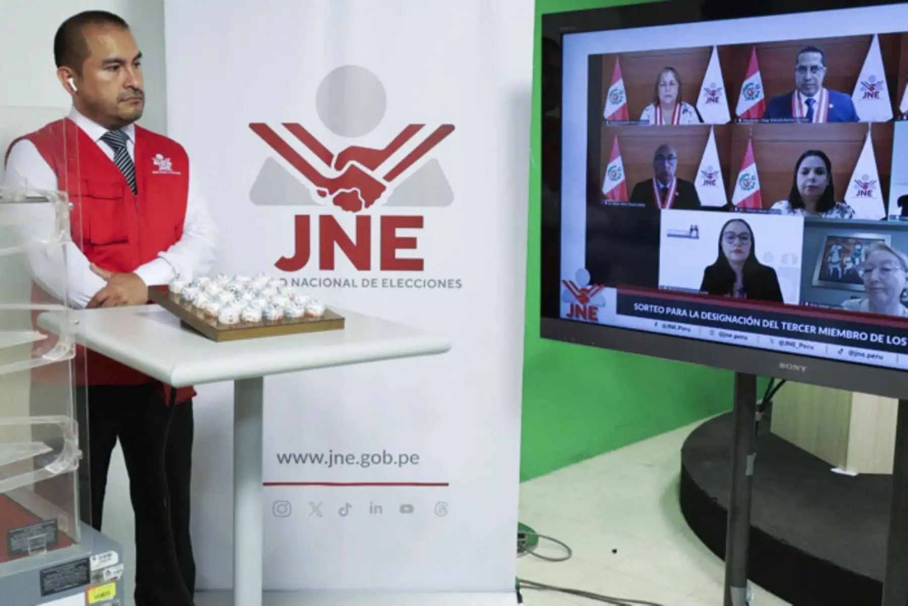 ERM 2026: JNE realizó sorteo para designar tercer miembro de 63 jurados especiales