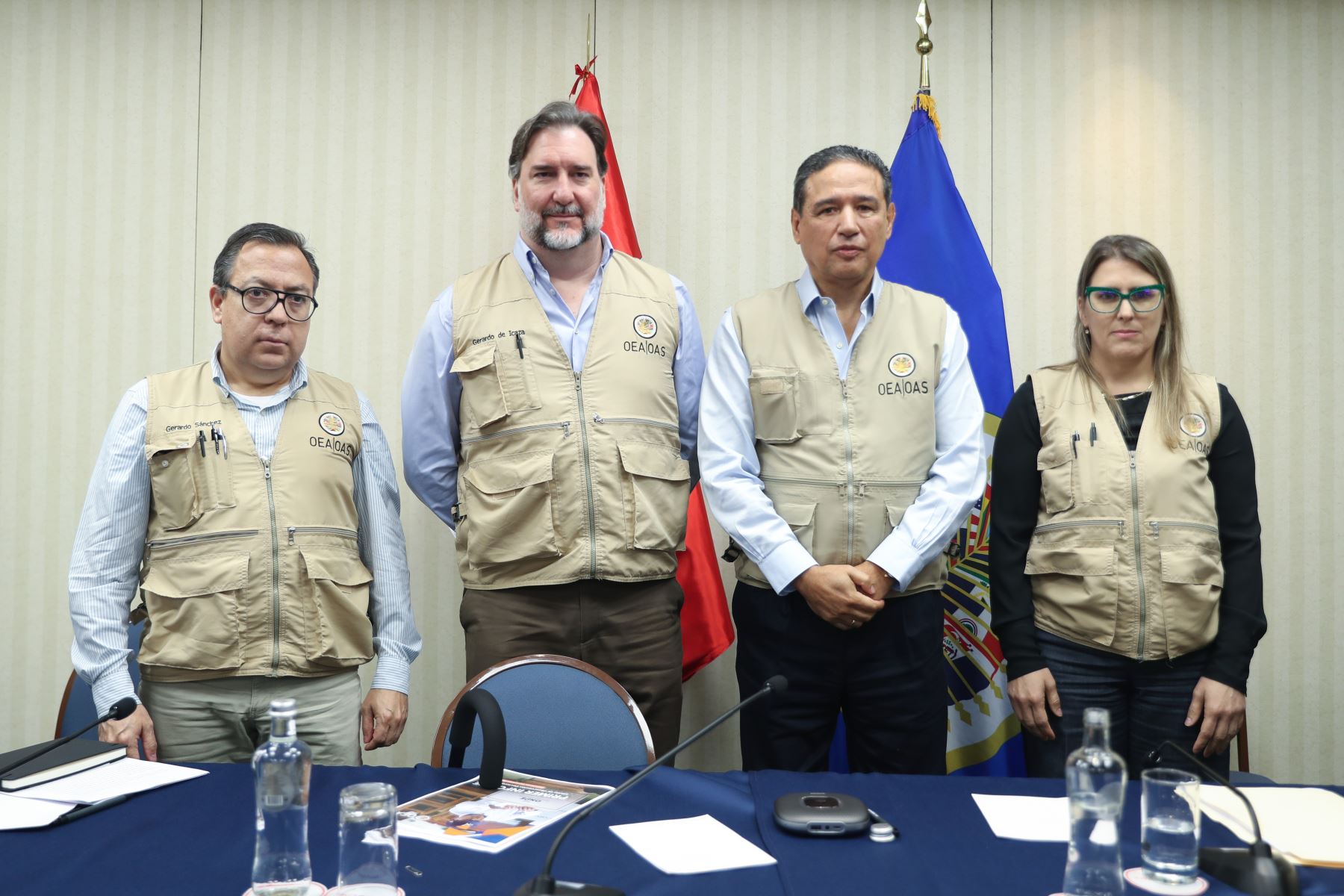 Primer Informe de la Misión de la OEA tras las elecciones generales 2026.  El Jefe de Misión, Victor Rico, brinda el balance técnico de la observación. Foto: ANDINA/Ricardo Cuba