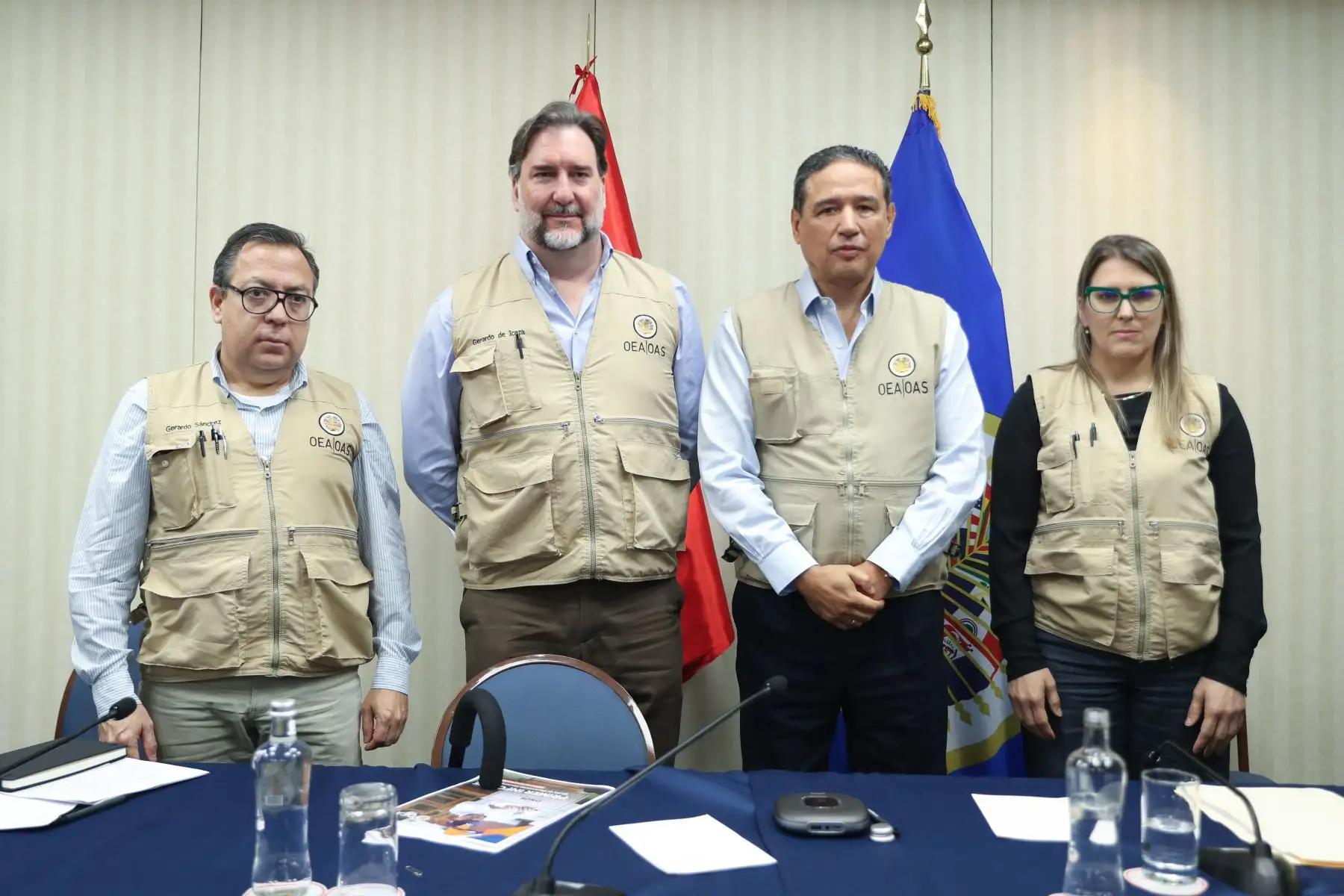 Primer Informe de la Misión de la OEA tras las elecciones generales 2026.  El Jefe de Misión, Victor Rico, brinda el balance técnico de la observación. Foto: ANDINA/Ricardo Cuba