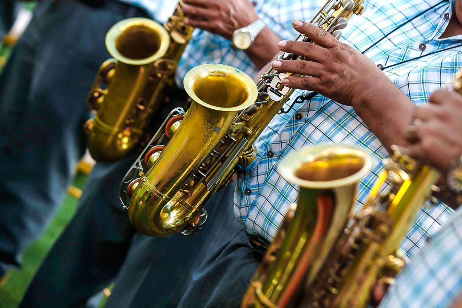 El saxo forma parte de las orquestas típicas del valle del Mantaro, región Junín. Foto: ANDINA/  Eddy Ramos