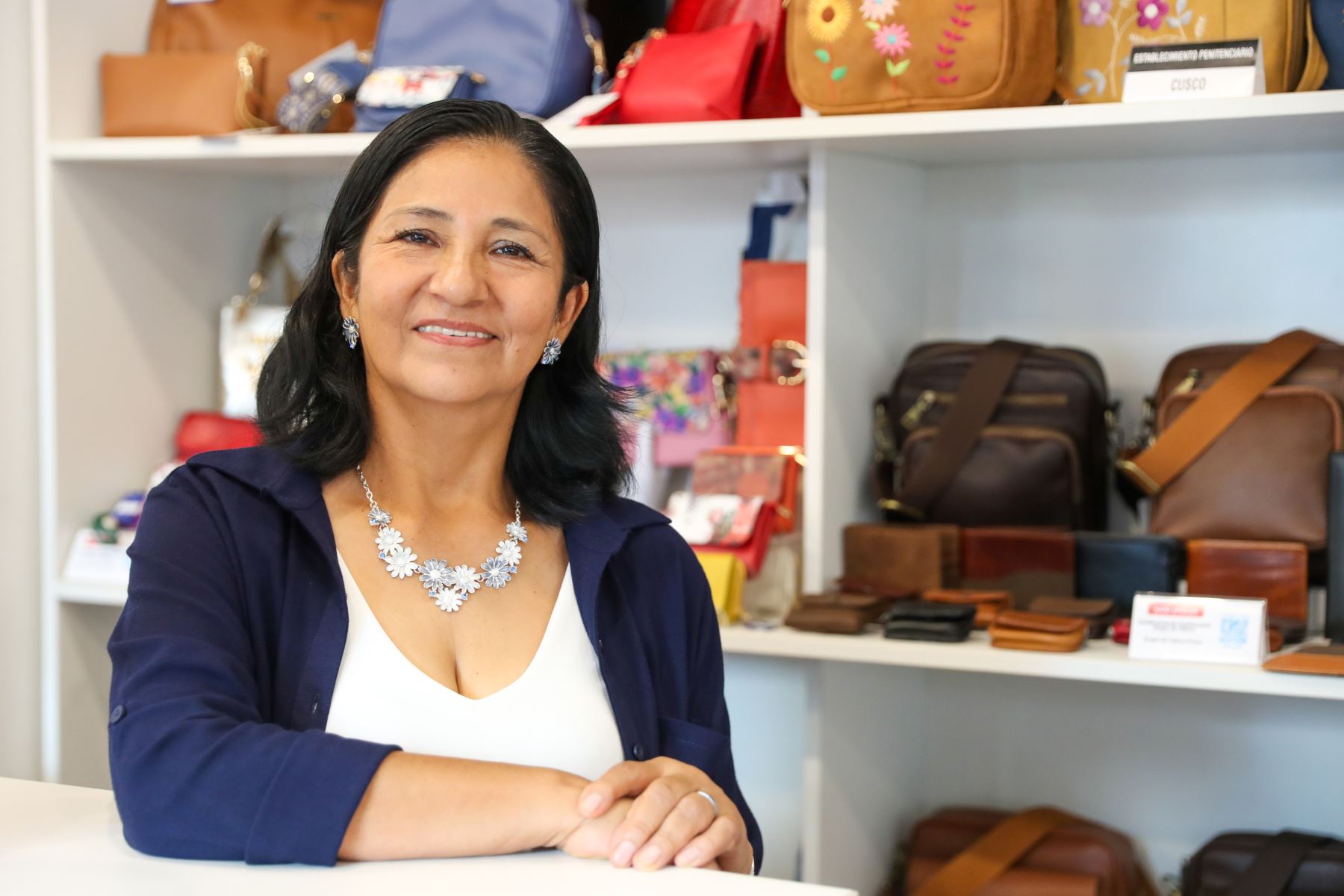 Adelia Félix Galindo forma parte del programa cárceles productivas .  Foto: ANDINA/Ricardo Cuba