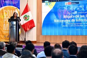 Iniciativa contribuirá a reducir riesgos en las campañas agrícolas y mejorar la planificación productiva, destacó la ministra Paredes del Castillo. Foto: MINAM/Difusión