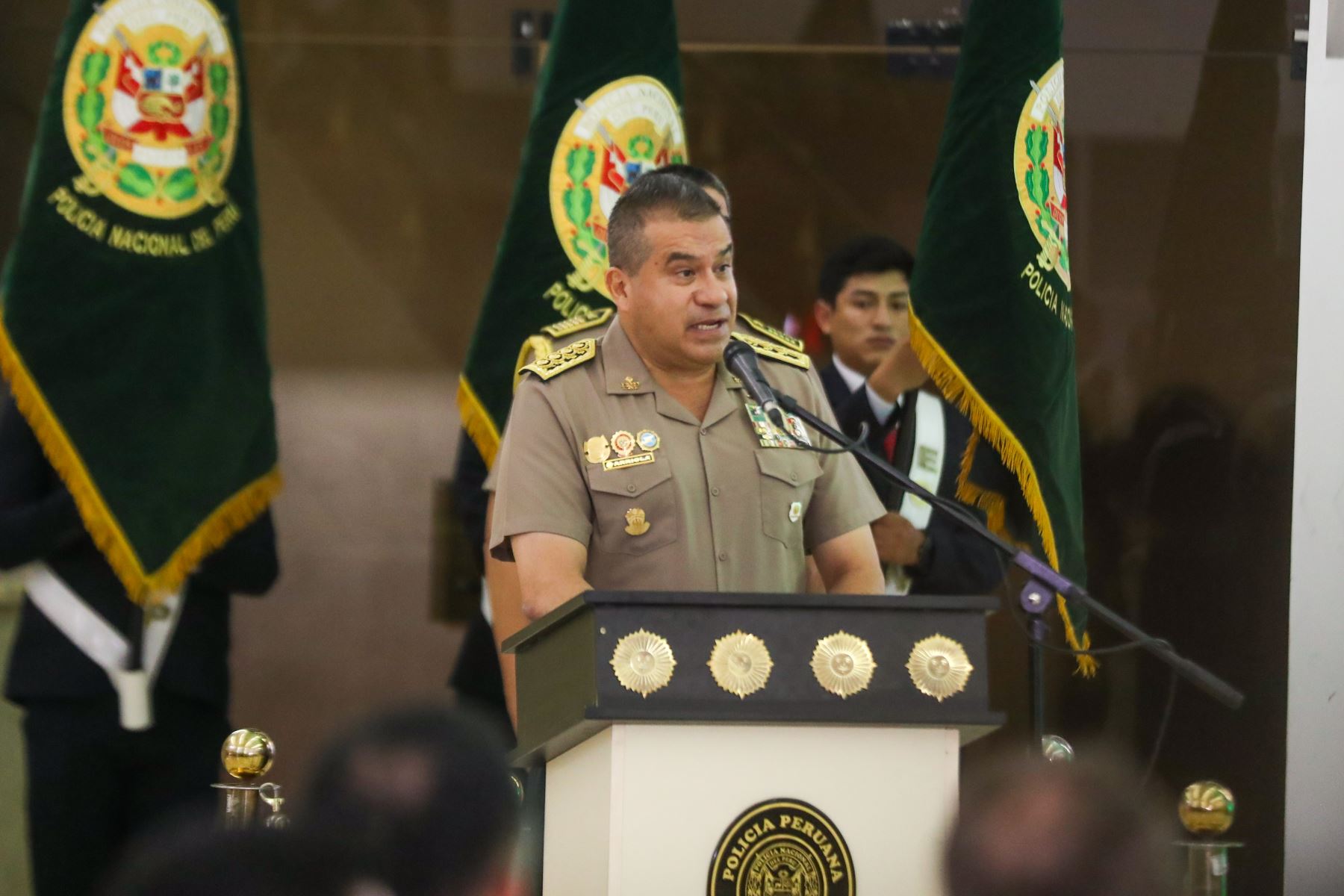 Ceremonia de Ascenso Excepcional al grado inmediato superior por la causal "Acción distinguida" a suboficiales de armas de la policía nacional del Perú Foto: ANDINA/Ricardo Cuba
