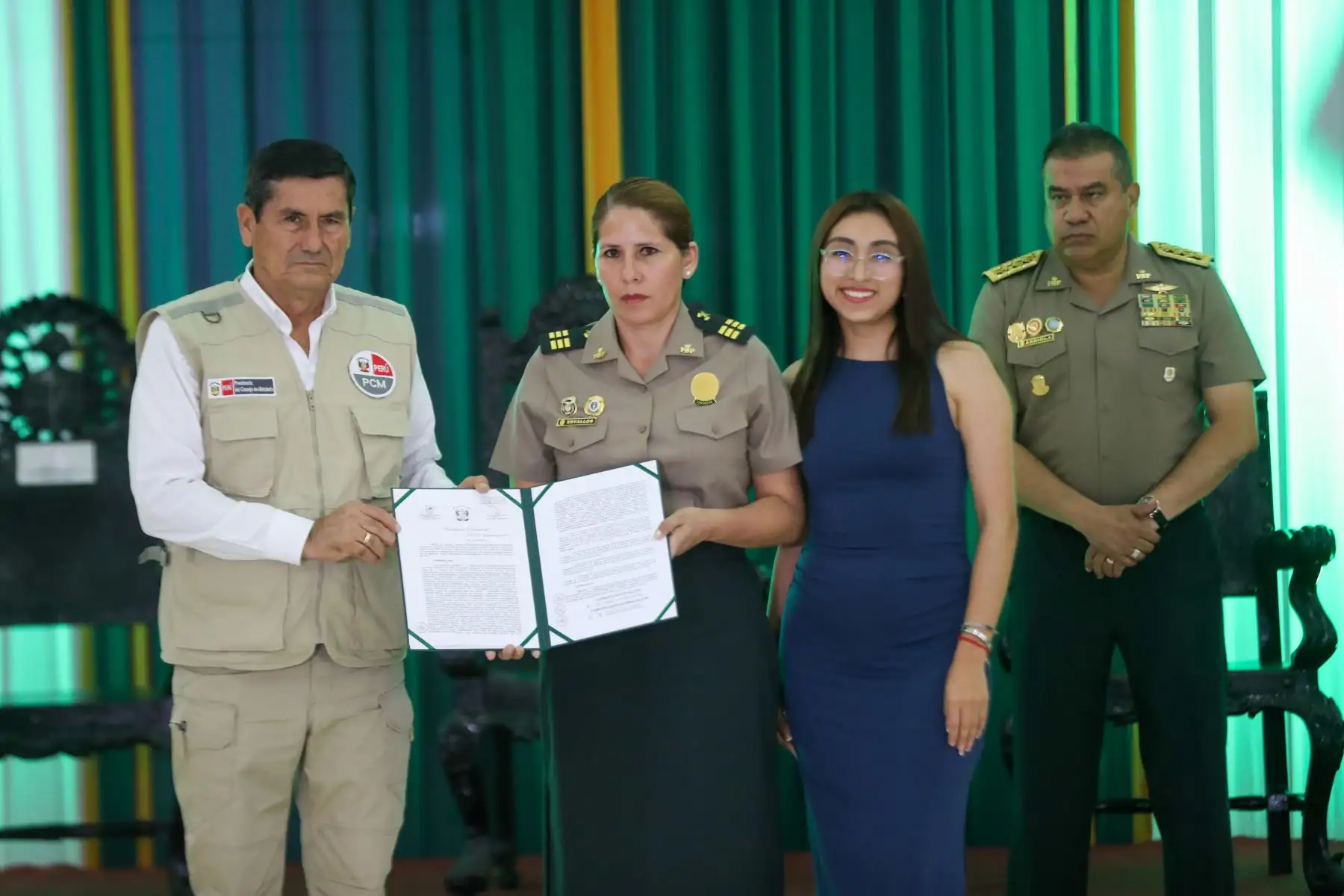 Los suboficiales fueron ascendidos por sus destacadas intervenciones contra delincuentes y bandas criminales que cometieron delitos en distintas partes del país, entre los meses de marzo y abril de este año. Foto: ANDINA/Ricardo Cuba