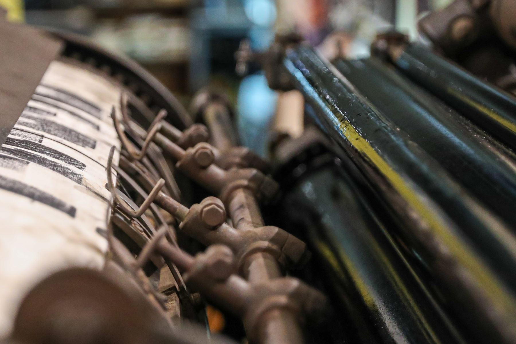 Detalles de la imprenta Minerva, utilizada por José Carlos Mariátegui, puesta en valor como parte de la preservación del legado cultural e intelectual del país. Fotos: ANDINA/Ricardo Cuba.