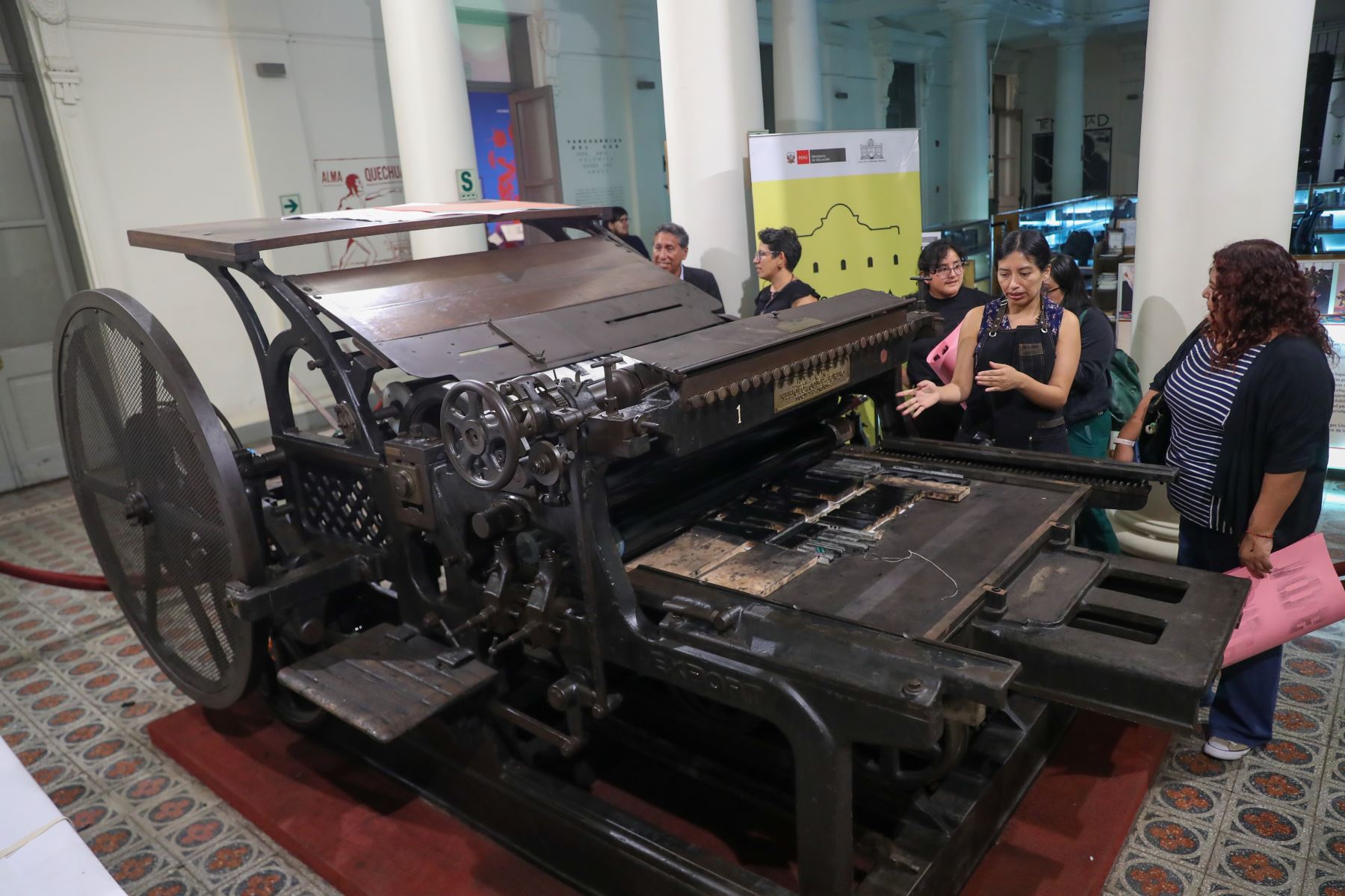 La Casa de la Literatura Peruana puso en valor la imprenta Minerva como parte de las acciones de conservación del patrimonio cultural. Fotos: ANDINA/Ricardo Cuba.
