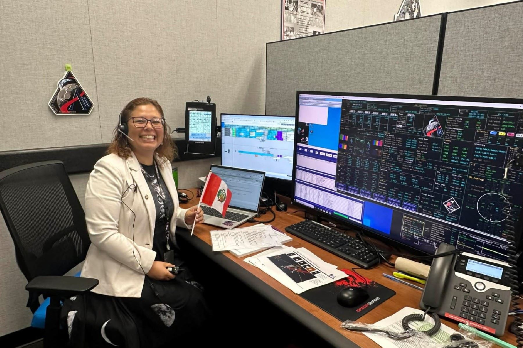 "Todavía estoy desorbitando la experiencia de servir a esta misión", señaló la ingeniera peruana. 