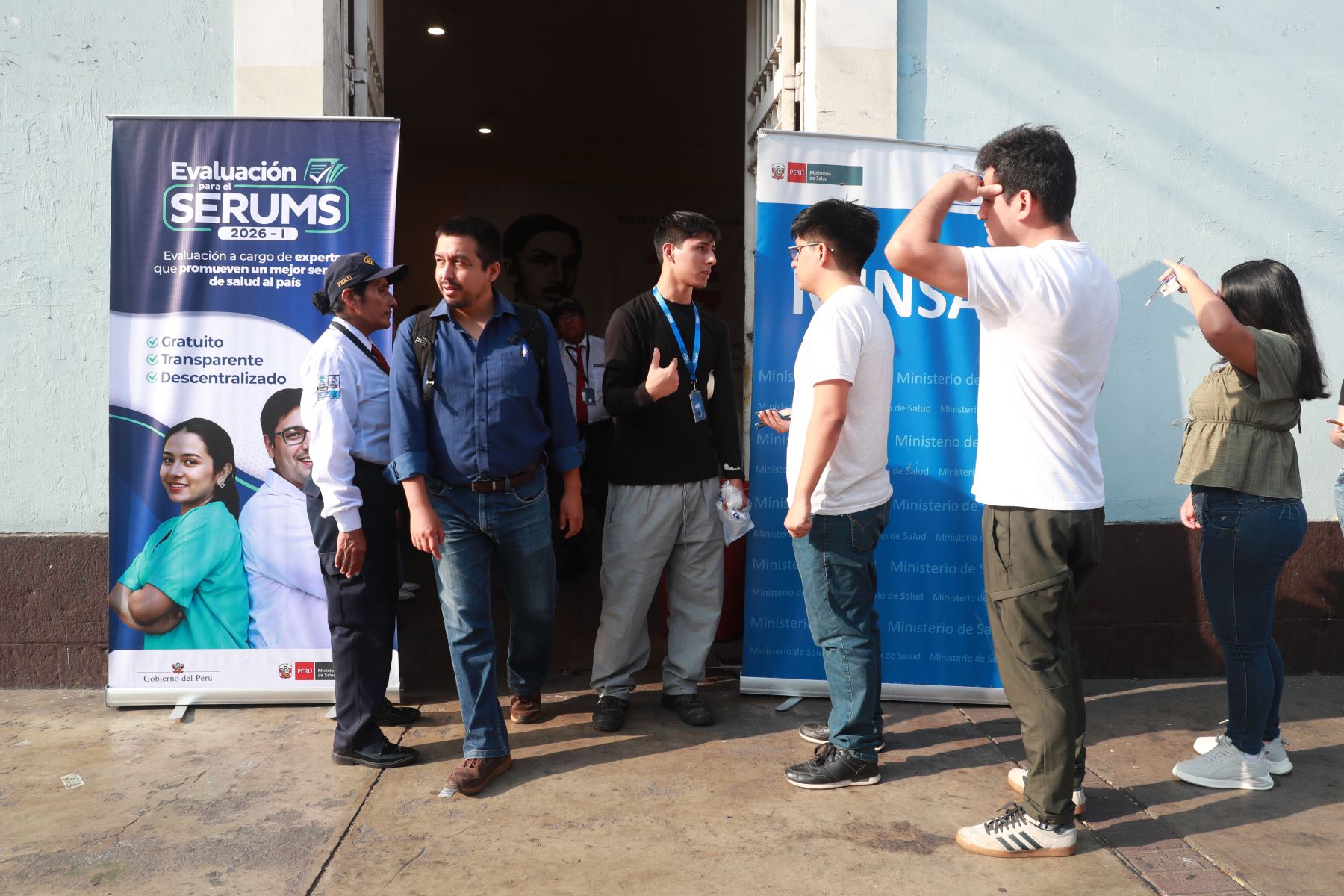 Hoy domingo 19 de abril se desarrolla la evaluación para el Servicio Rural y Urbano Marginal de Salud (Serums) 2026-I. Foto: ANDINA/ Verónica Calderón