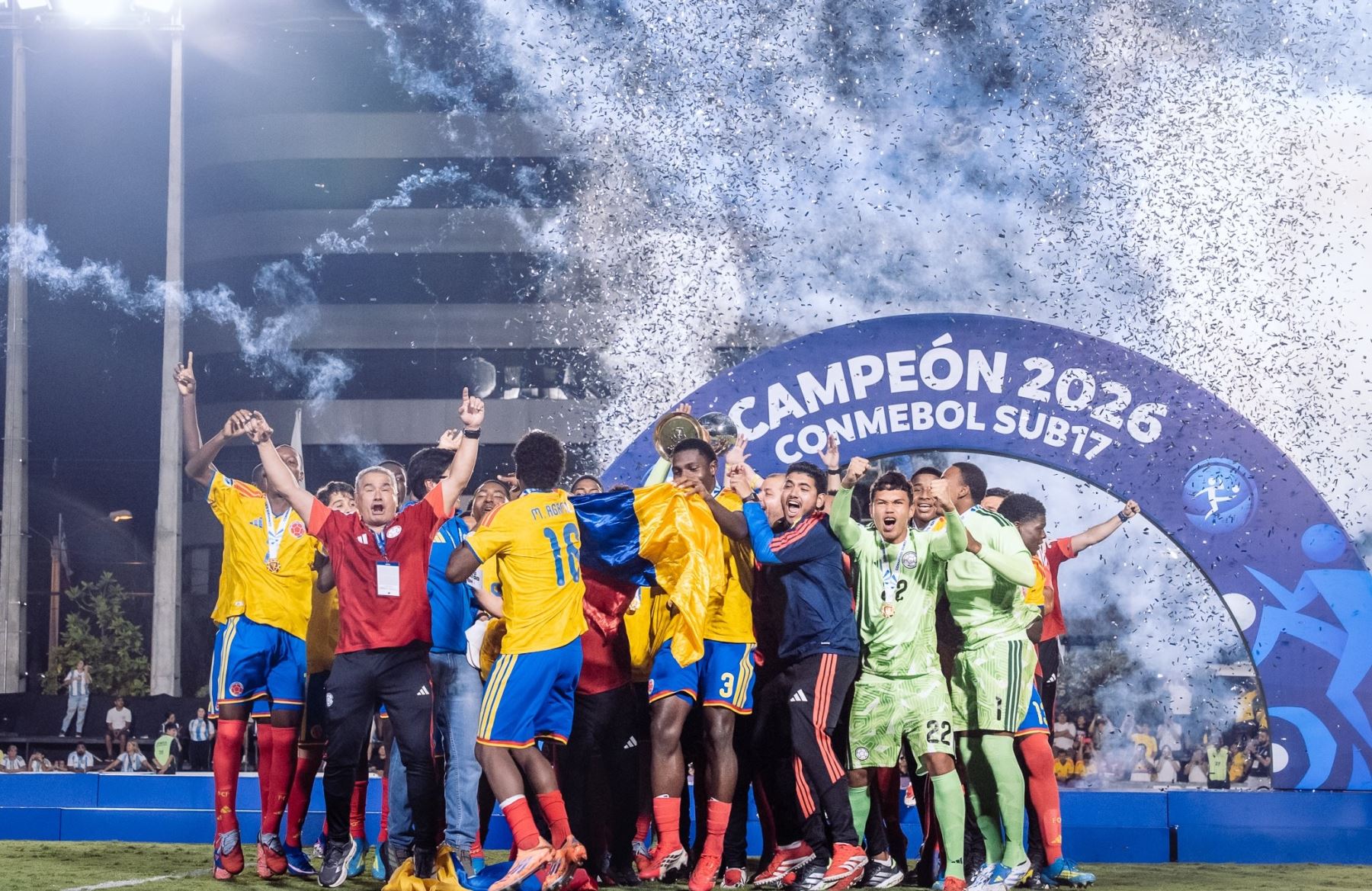 Colombia golea a Argentina y es campeón por segunda vez del Sudamericano Sub-17