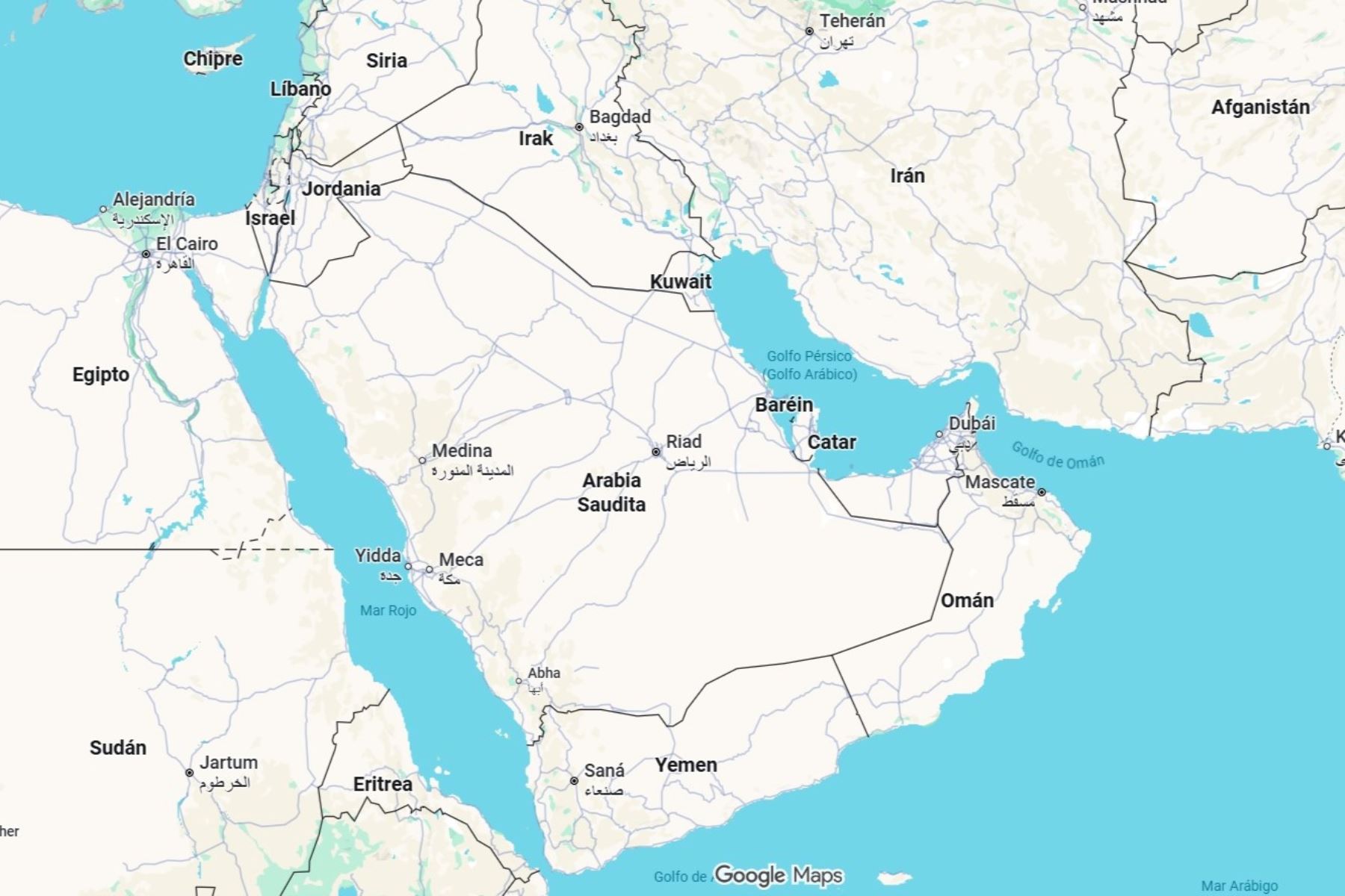 Irán amenaza con destruir la producción de petróleo en países del Golfo Pérsico