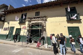 Una denuncia ciudadana alertó sobre la afectación a la portada colonial de un inmueble en Cajamarca. Foto: MINCUL/Difusión.
