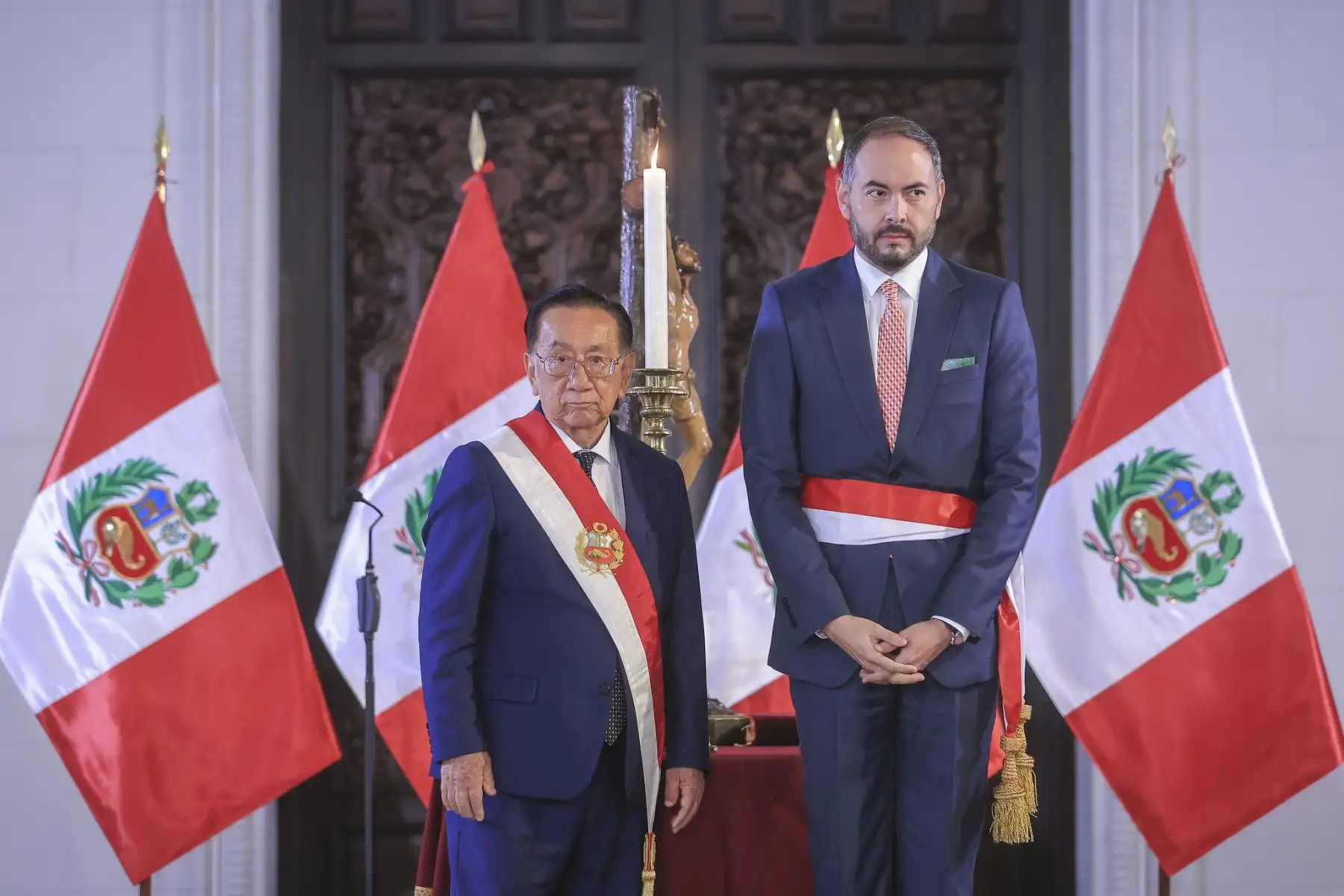 Amadeo Flores Carcagno jura como nuevo ministro de Defensa. Foto: ANDINA/Prensa Presidencia