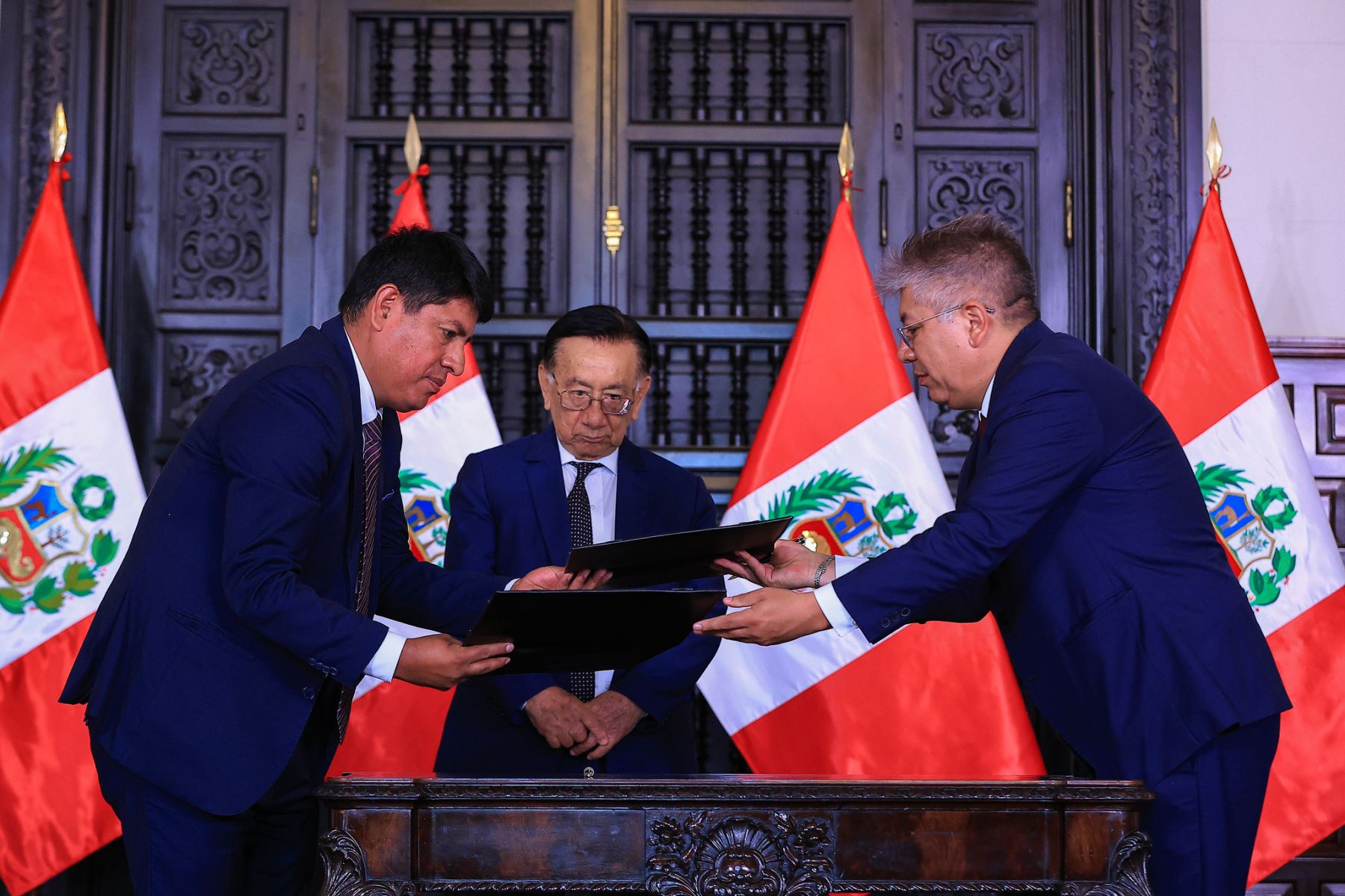 Presidente José María Balcázar participa de la ceremonia de Suscripción de Convenios de Cooperación Interinstitucional para la Región Cusco. Foto: ANDINA/Prensa Presidencia