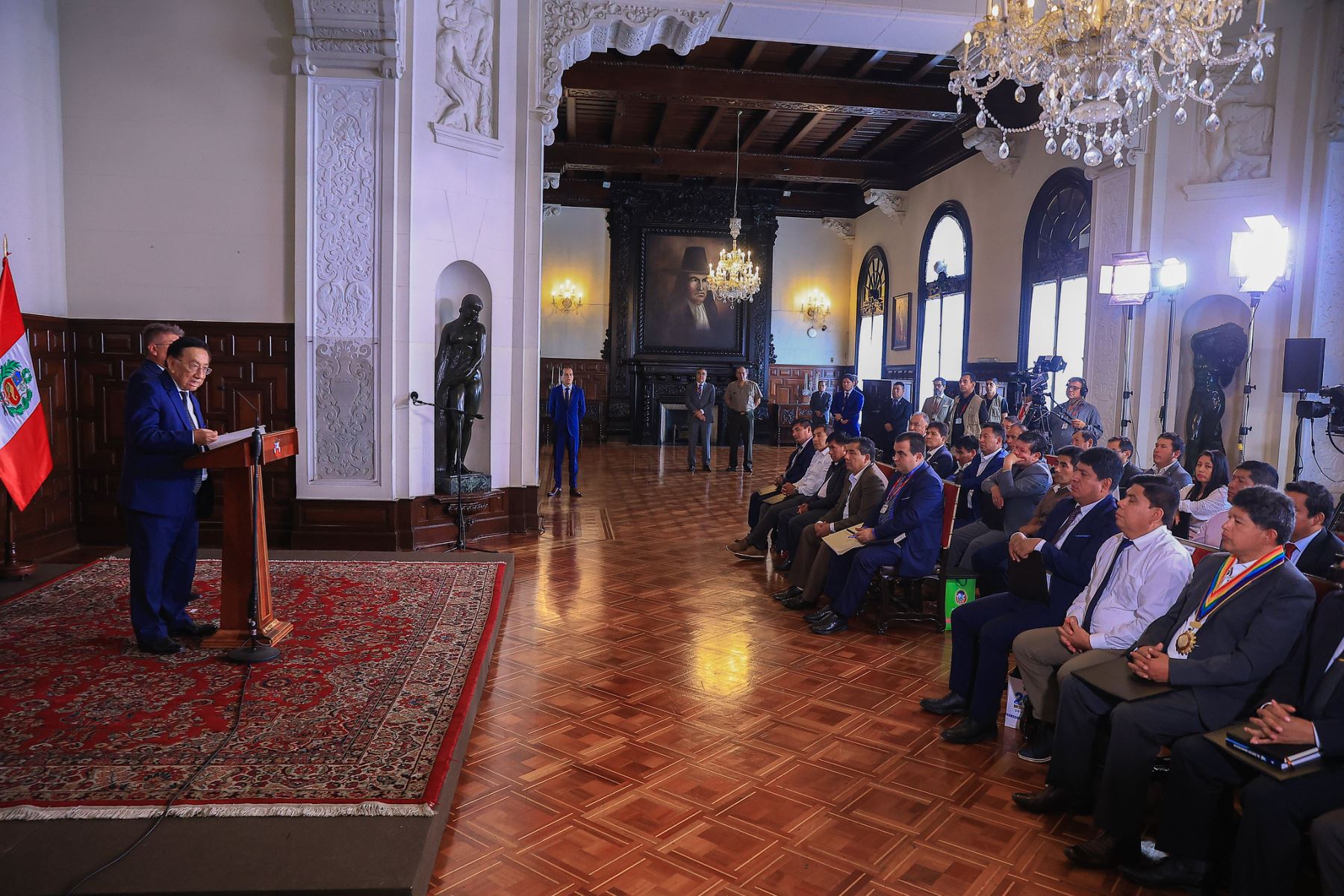 Presidente José María Balcázar participa de la ceremonia de Suscripción de Convenios de Cooperación Interinstitucional para la Región Cusco. Foto: ANDINA/Prensa Presidencia