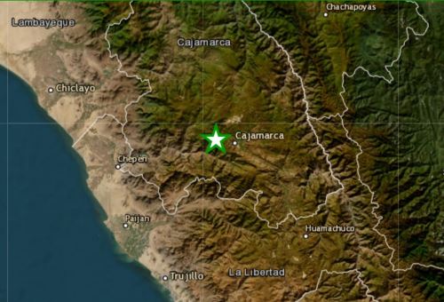 Un temblor de magnitud 3.7, con una profundidad de 17 kilómetros, se registró durante la madrugada de este viernes 24 de abril en la región Cajamarca.