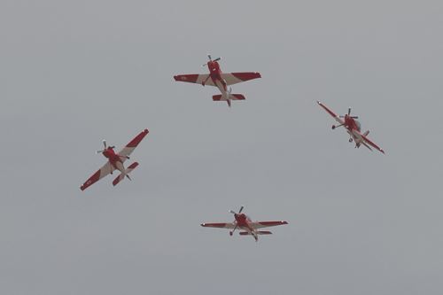 Escuadrilla Acrobática Bicolor. Foto: Andina