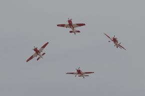 Escuadrilla Acrobática Bicolor. Foto: Andina