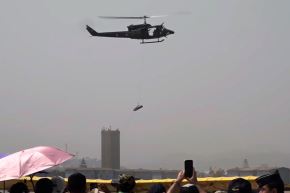 Exhibición de helicópteros en la Base Aérea Las Palmas.Así empezó el festival aéreo organizado por la FAP: (Foto: ANDINA/ Difusión)