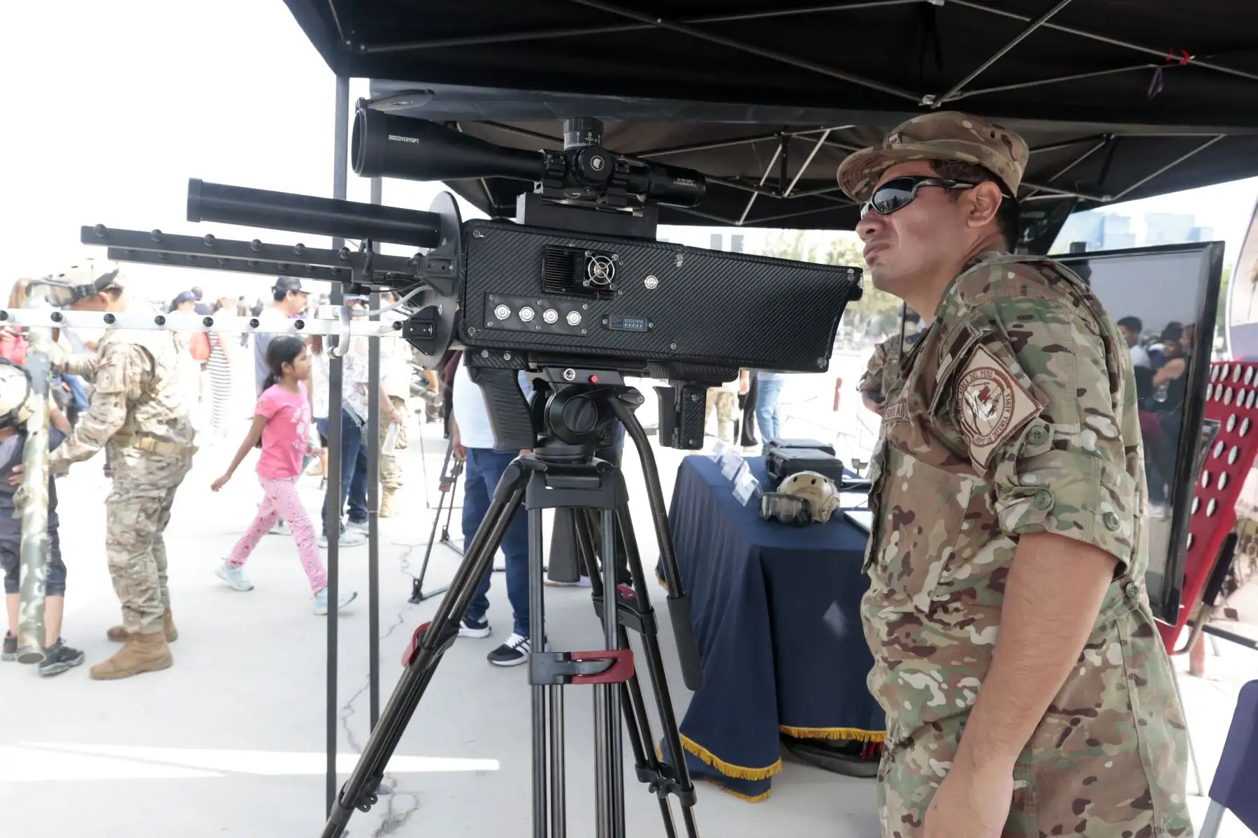 Feria y exposiciones en la Fuerza Aérea y realiza un espectacular vuelo de demostración en la Base Aérea Las Palmas, en Surco. 
Foto: ANDINA/Vidal Tarqui