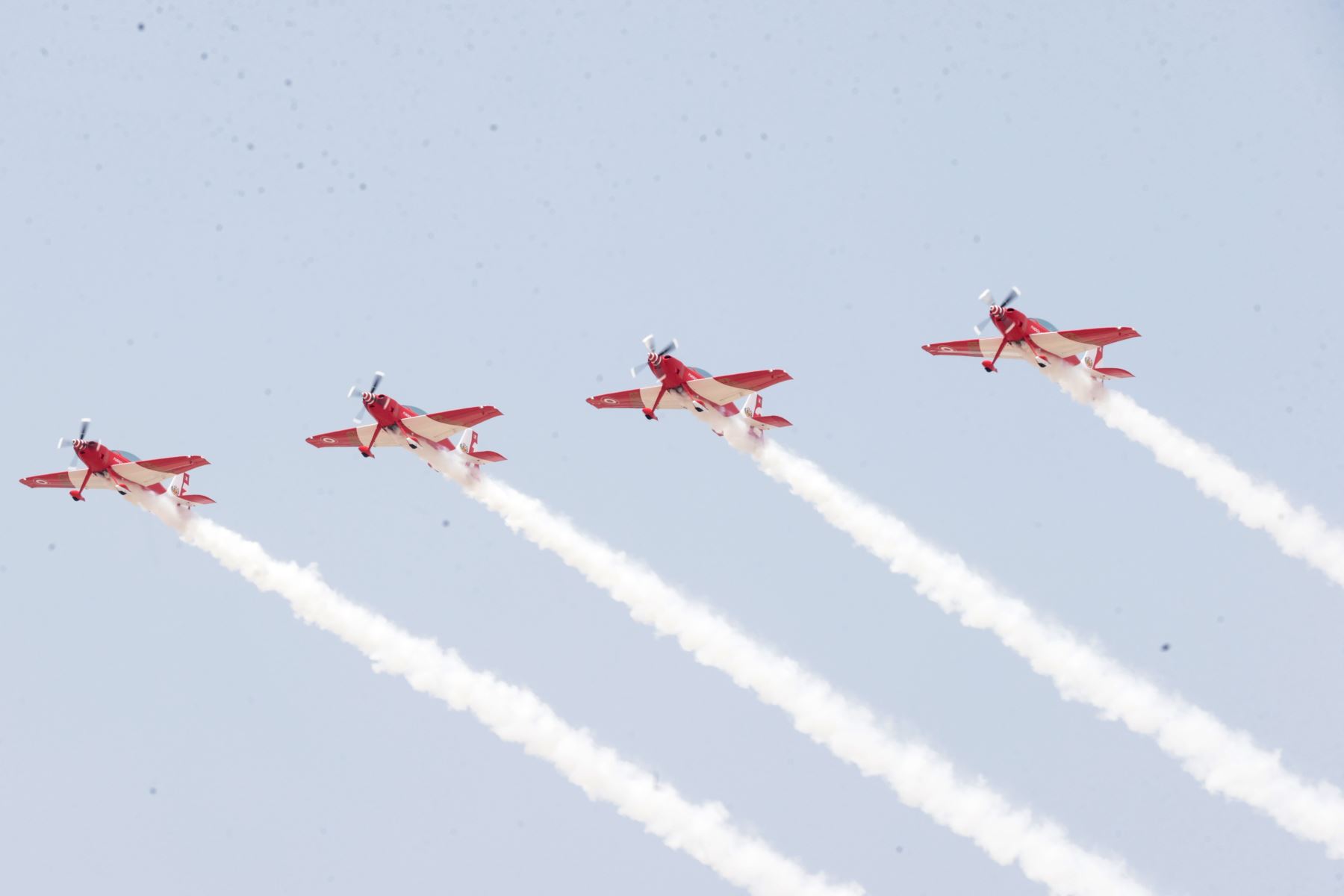 Feria y exposiciones en la FAP y un espectacular vuelo de demostración en la Base Aérea Las Palmas, en Surco. 
Foto: ANDINA/Vidal Tarqui
