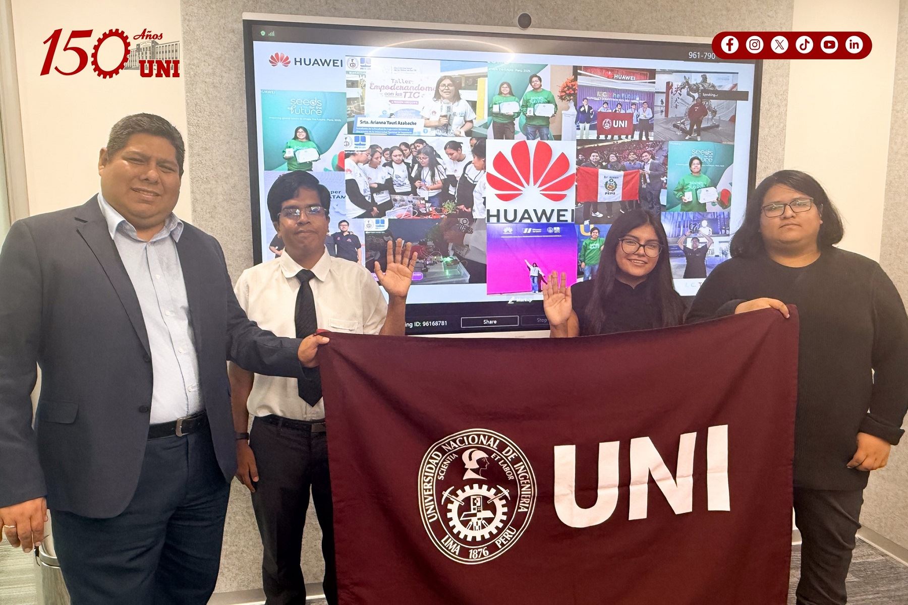 Estudiantes peruanos clasifican a la final de concurso de Huawei en China