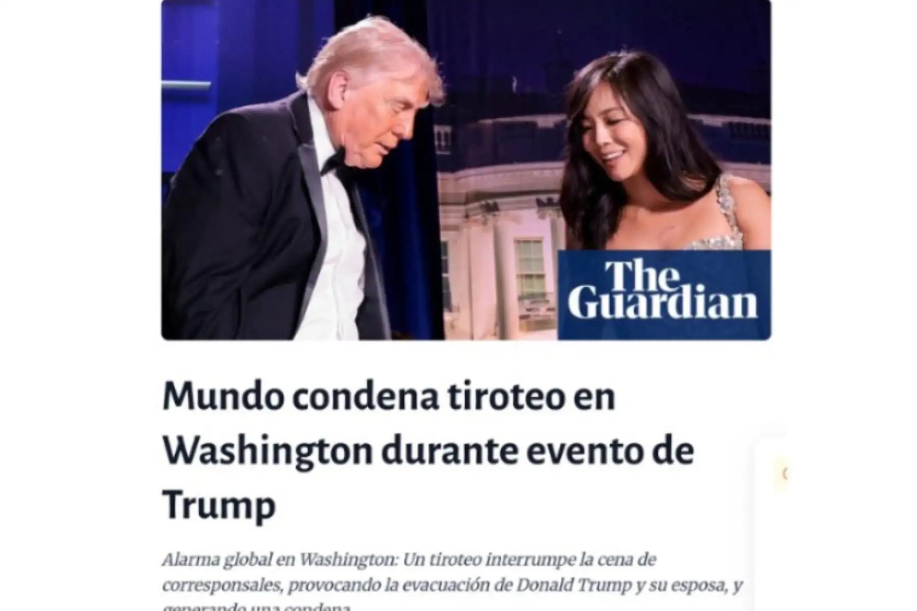 Así informan los diarios del mundo sobre el acto de violencia registrado en Washington. Foto: Captura TV