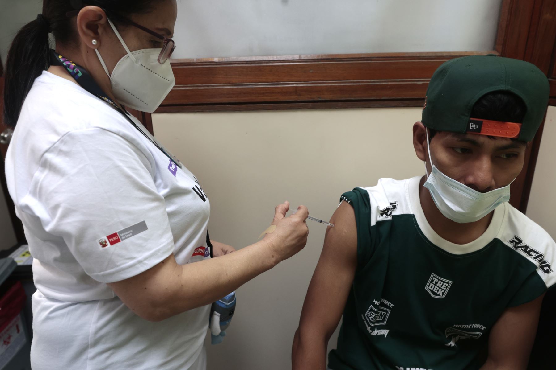 Campaña, que se desarrolla el primer día de la Semana de Vacunación y protegerse contra más de 28 enfermedades en INSN de Breña. Foto: ANDINA/Vidal Tarqui