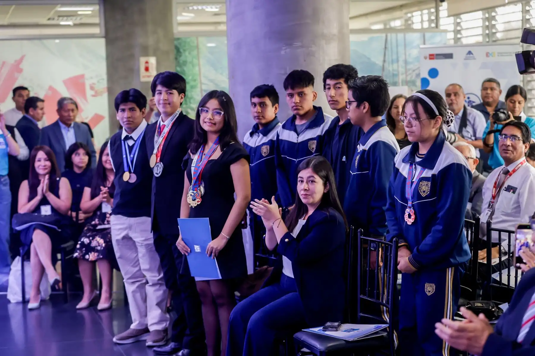 Con este lanzamiento, se dio inicio a una nueva edición de la ONEM, que busca promover la participación del Perú en competencias internacionales y fortalecer la enseñanza de la matemática a nivel nacional. Foto: ANDINA/Luis Iparraguirre.