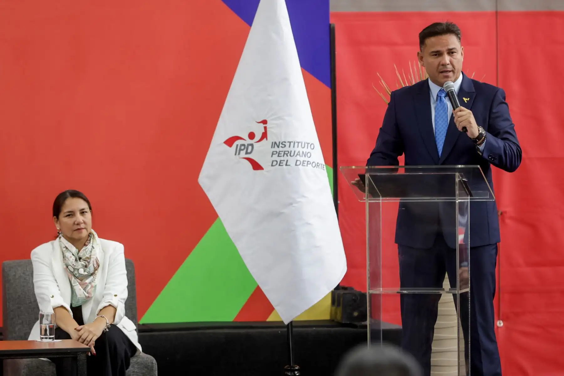 Durante la actividad, autoridades del IPD destacaron el impacto de los Juegos en la formación de jóvenes deportistas y su proyección hacia la alta competencia. Foto: ANDINA/Luis Iparraguirre.
