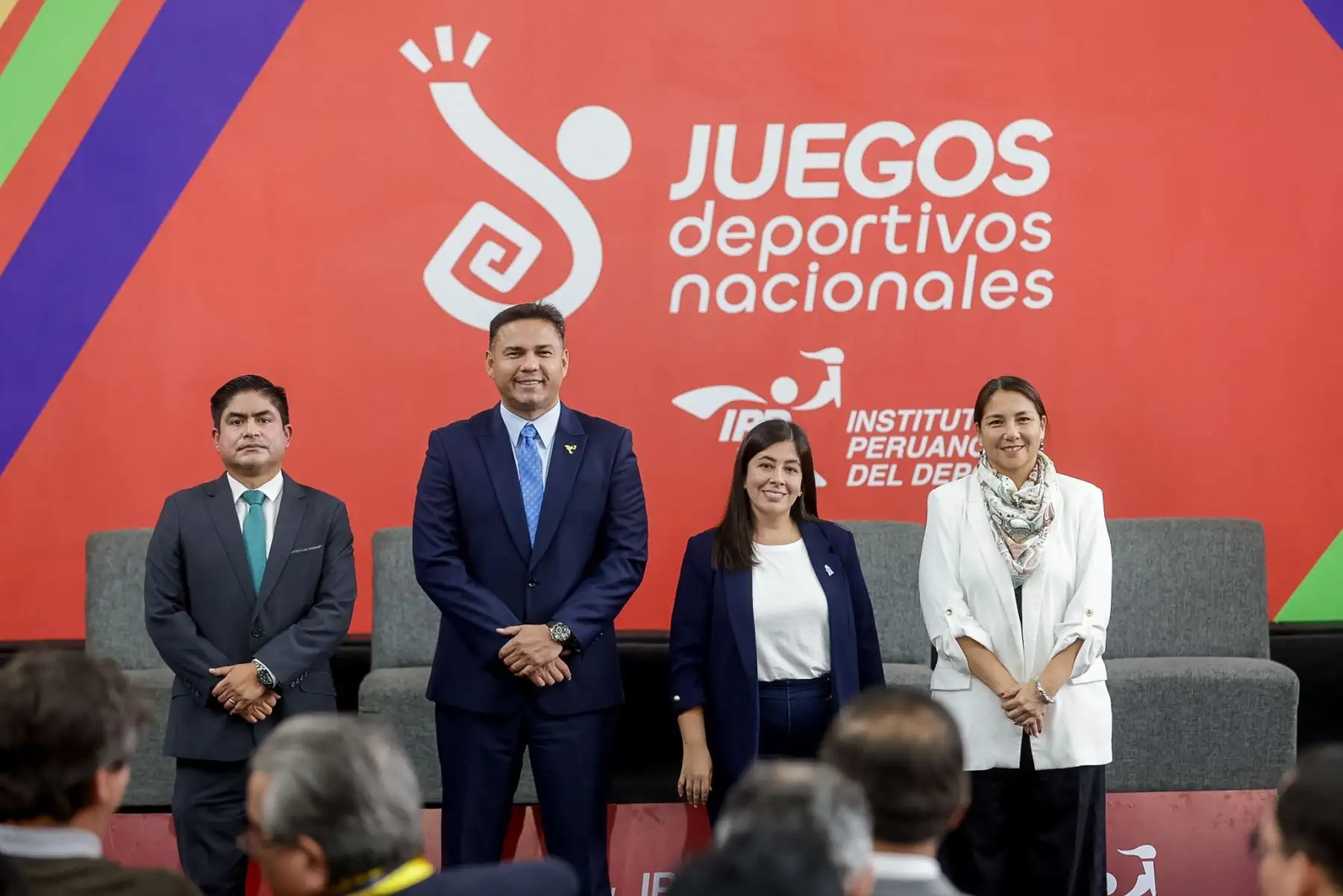La ceremonia reunió a representantes institucionales y aliados estratégicos, quienes respaldaron el desarrollo del deporte formativo en todo el país. Foto: ANDINA/Luis Iparraguirre.