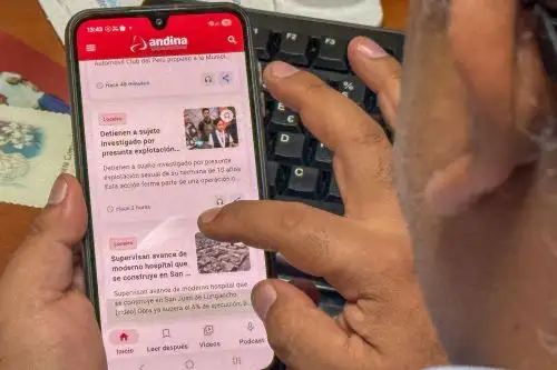 Entre las principales novedades de la aplicación de la Agencia Andina en Android figura el uso de imágenes en las notificaciones push.