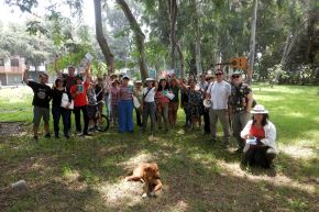 La comunidad se compromete con la iniciativa ‘Salvabosque’ en defensa del bosque de Separadora Industrial. Foto: CCE Lima/Difusión.