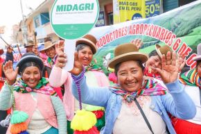 Con el fin de reducir las brechas financieras en las zonas más alejadas, Agrobanco inauguró dos nuevas agencias en Puno. Foto: MIDAGRI/Difusión.