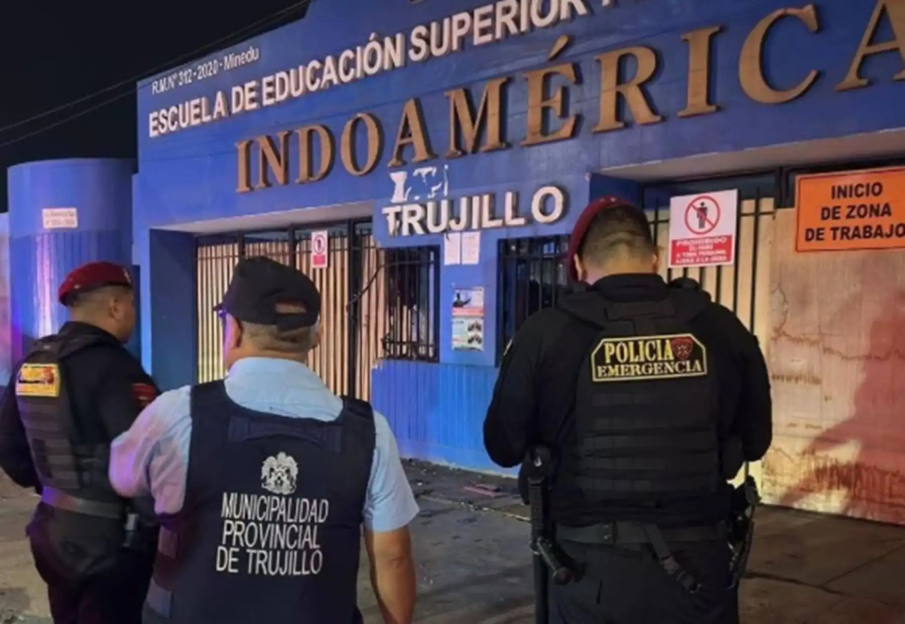 Trujillo: PNP detiene a sospechosos de atentado a instituto Indoamérica