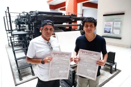 Ciudadanos visitan el Museo Gráfico de El Peruano como parte del programa Museos Abiertos que ofrece el gobierno