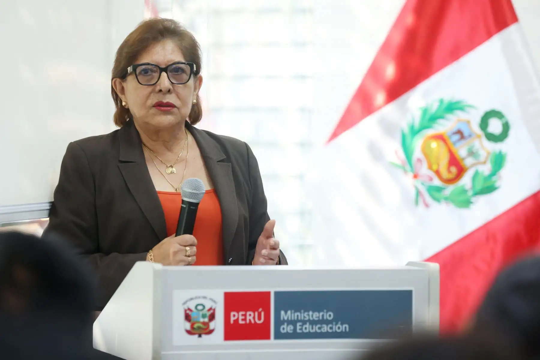 María Esther Cuadros Espinoza, ministra de Educación. (Foto: ANDINA/ Difusión)