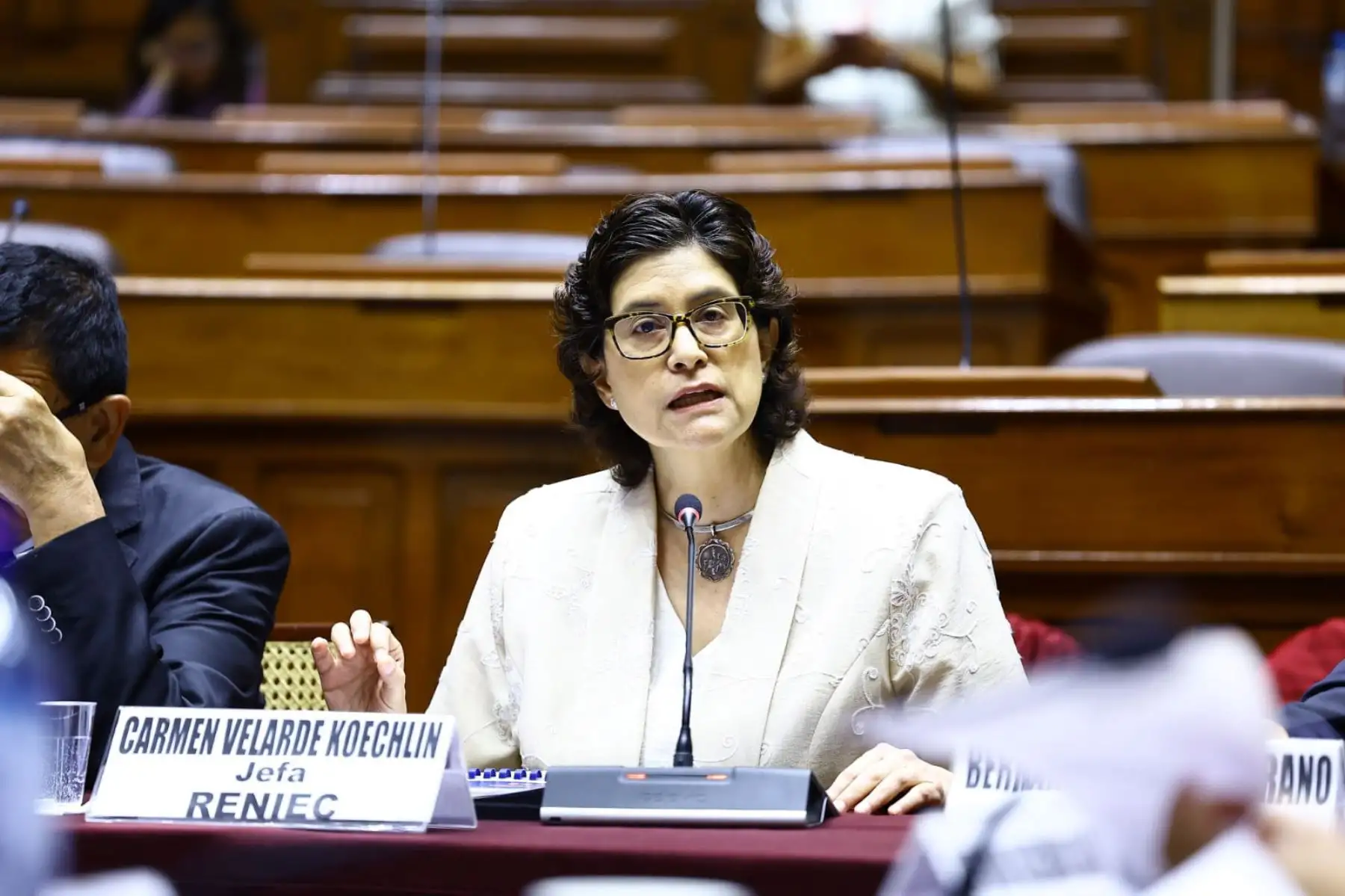 Jefa de Reniec expuso despliegue institucional que garantizó identidad en comicios