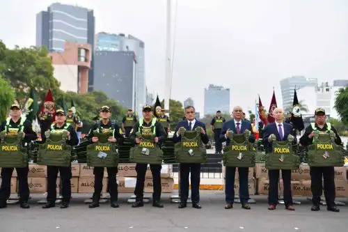 Policía Nacional del Perú fortalece su capacidad operativa con más de 3 mil chalecos antibalas